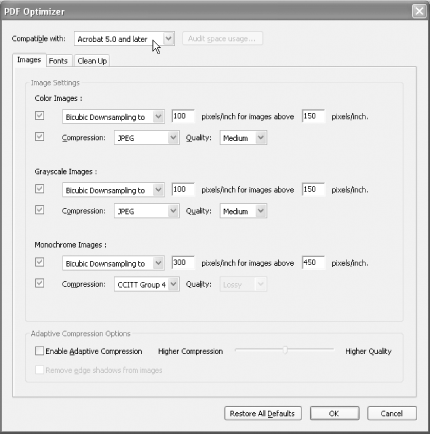 Using the PDF Optimizer to prepare your PDFs for online distribution