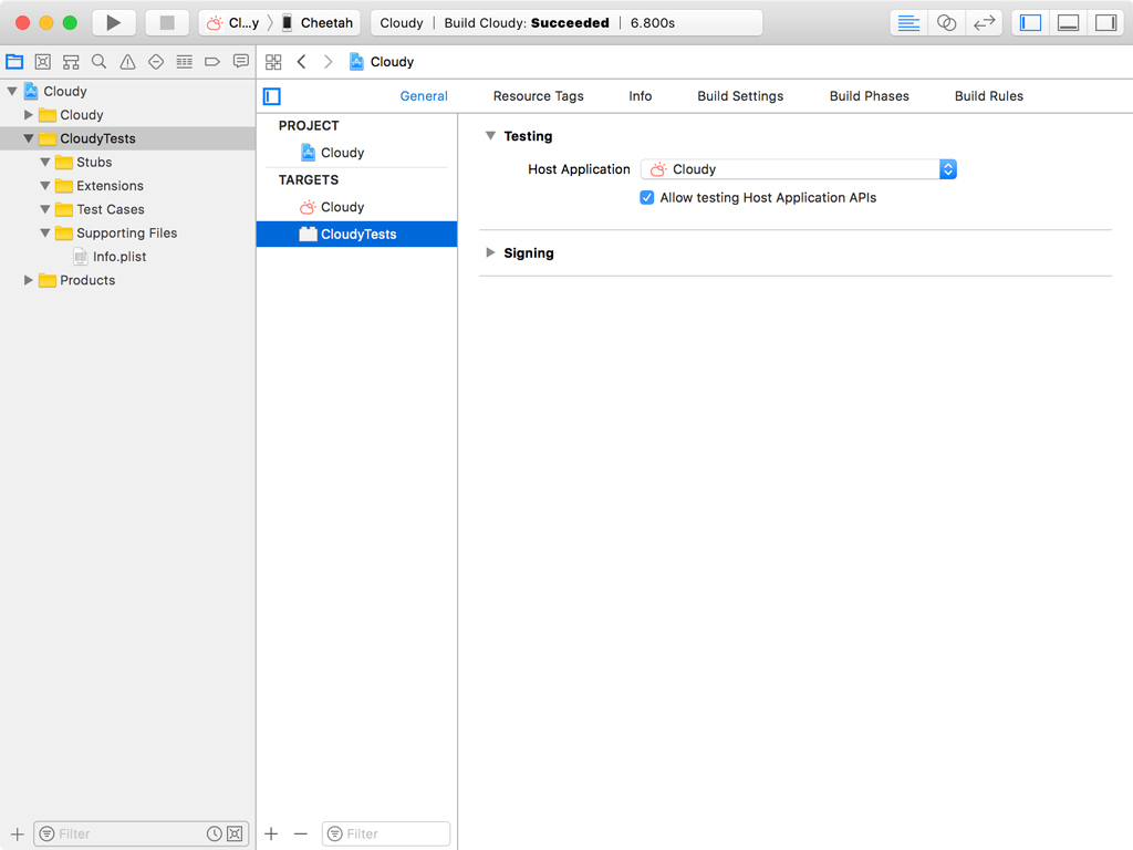 Organizing the Unit Test Target