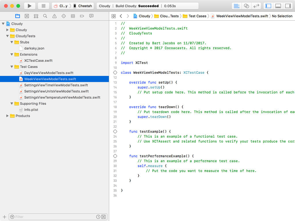 Creating WeekViewViewModelTests.swift