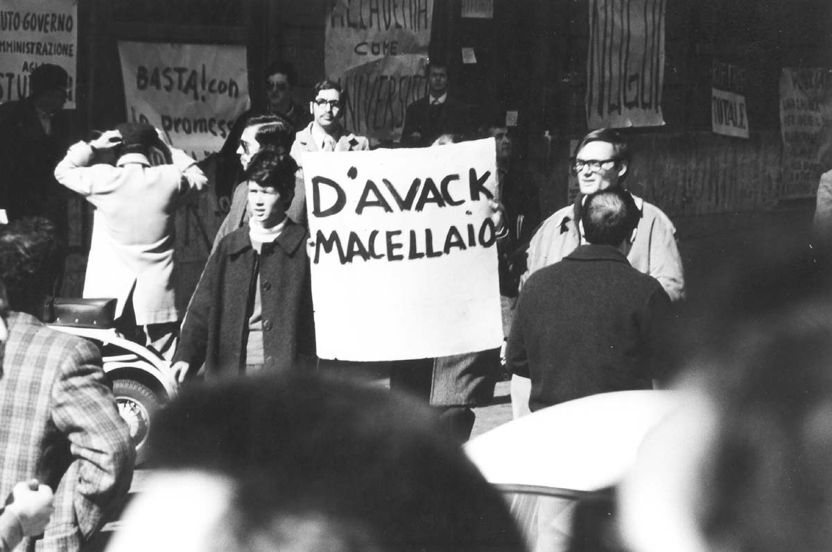 OCCUPAZIONE DELL’ACCADEMIA DI BELLE ARTI DI VIA RIPETTA, ROMA, MARZO 1968.