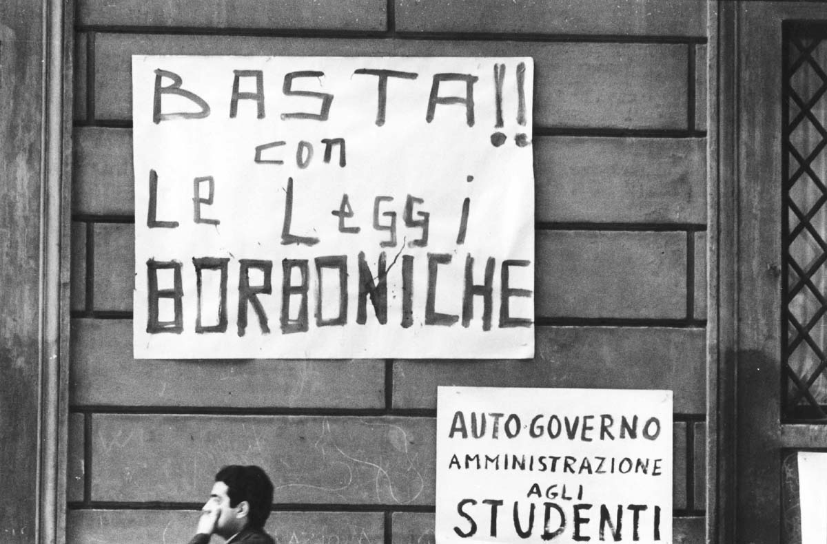 OCCUPAZIONE DELL’ACCADEMIA DI BELLE ARTI DI VIA RIPETTA, ROMA, MARZO 1968.