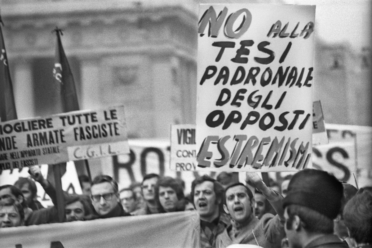 CORTEO ANTIFASCISTA, MILANO, 13 FEBBRAIO 1971.