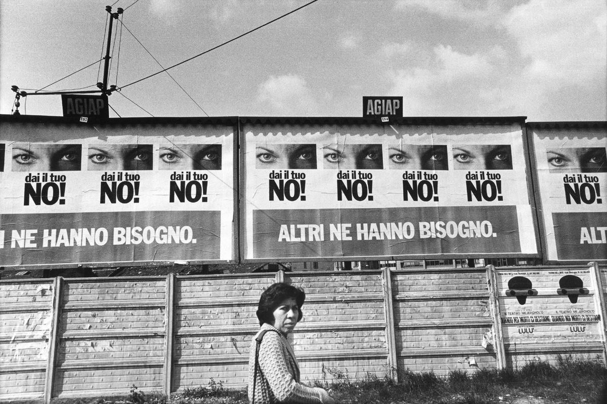 MANIFESTI PER LA CAMPAGNA REFERENDARIA SUL DIVORZIO, MILANO, 1974.