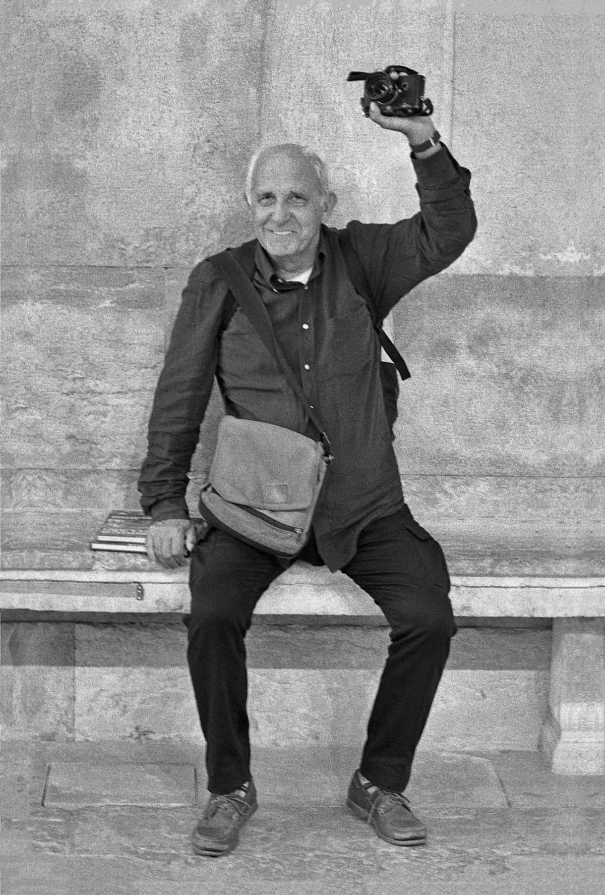 ULIANO LUCAS IN UNA FOTO DI FAYÇAL ZAOUALI, VENEZIA, 2012.