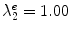 
$$\lambda _{2}^{e} = 1.00$$
