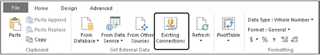 You can use the Existing Connections button on the Home tab on the PowerPivot ribbon to reopen a connection.