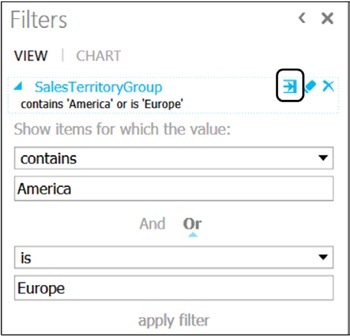 The Advanced Filter mode lets you create complex filter expressions easily.