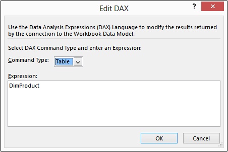 The Edit DAX dialog box is basic, yet it can be used for complex scenarios.