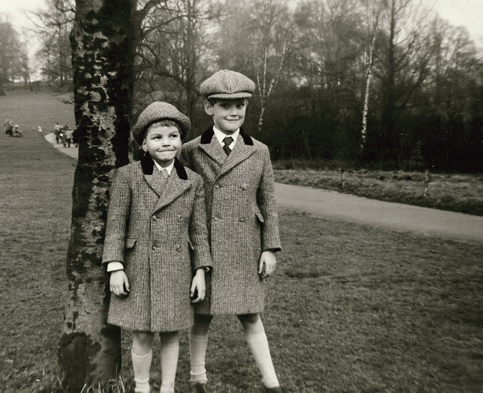 Entitled-looking children on Hampstead Heath, Timothy and Nicholas Coleridge on a Sunday walk.