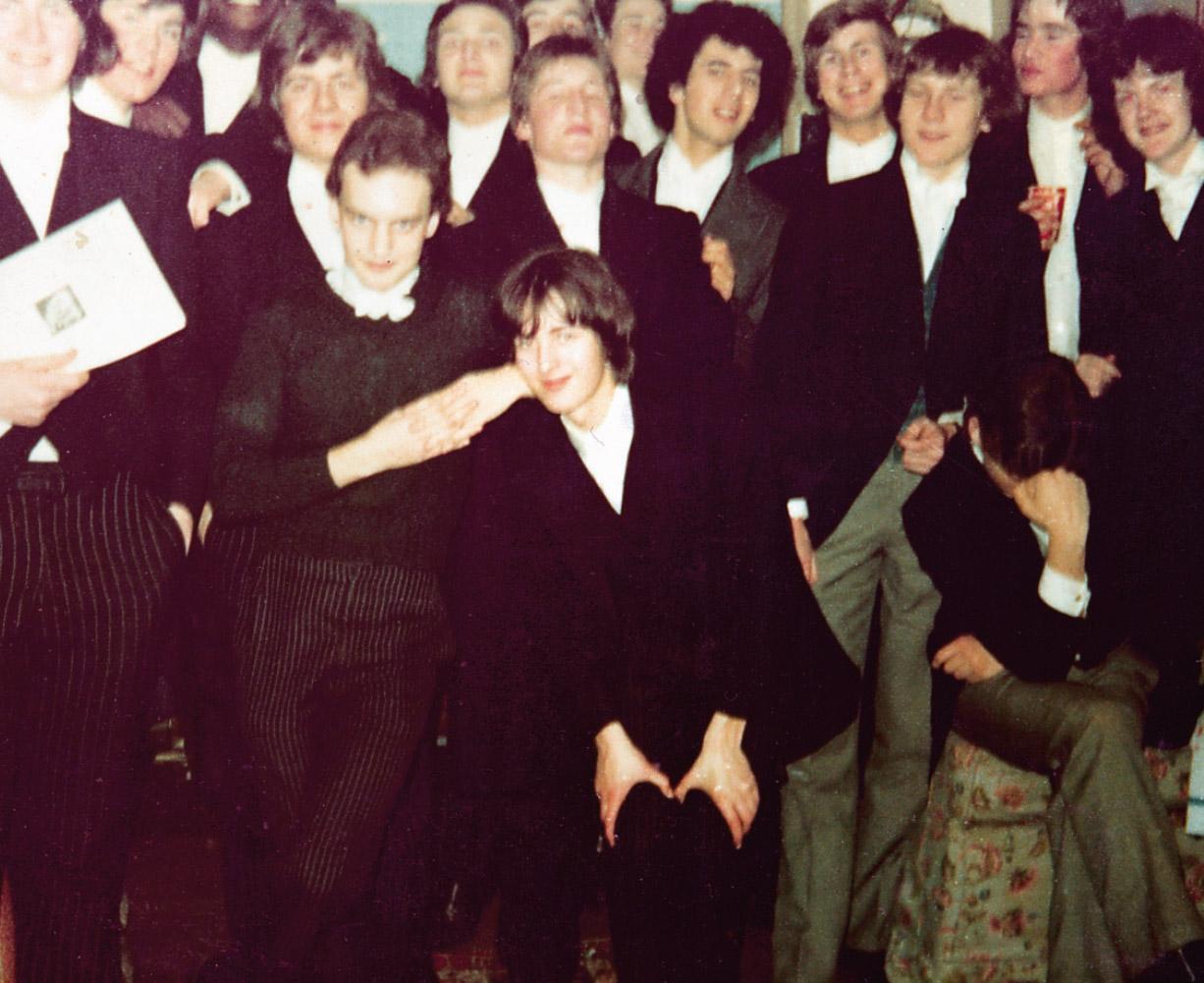 A gathering of assorted Etonians, 1975, possibly to celebrate NC’s 18th birthday. The throng includes Hugh St Clair, Craig Brown, Guy Lubbock, Geoffrey Adams and Harry Wyndham among others.