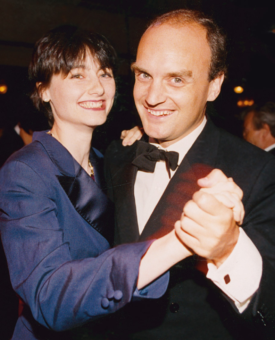 Georgia and NC dancing at a Daily Mail party, Grosvenor House hotel, 1993.