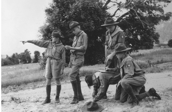 Baseball, track meets, and Boy Scout expeditions like the one shown here were all part of young Brent Scowcroft’s classic American boyhood. COURTESY BRENT SCOWCROFT