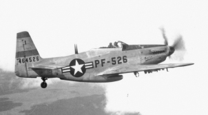 Scowcroft’s accident came as he piloted a P-51H fighter plane like this one, the fastest of the North American Aviation Mustangs. COURTESY TOM HILDRETH, DAVE MCLAREN, AND LT. COL. O’DONNELL