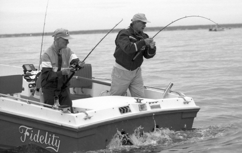 Fishing with the first President Bush from the Fidelity off the coast of Kennebunkport, Maine (August 28, 1989) GEORGE BUSH PRESIDENTIAL LIBRARY AND MUSEUM