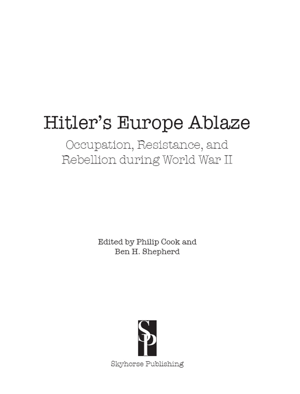 Title Page of Hitler’s Europe Ablaze