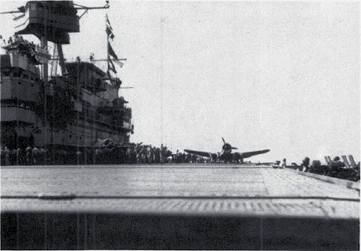 The Enterprise’s flight deck, 7 Aug. 1942. (USN via Dr. Steve Ewing)