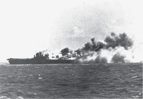 Inferno on the Wasp, 15 Sept. 1942. (NA 80-G-16550)