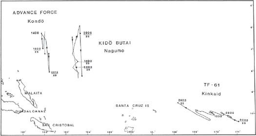 Task force operations, 25 October 1942.