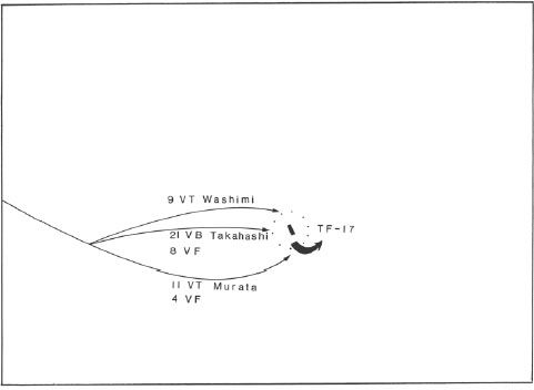 Japanese first-strike deployment, 0850–0910.