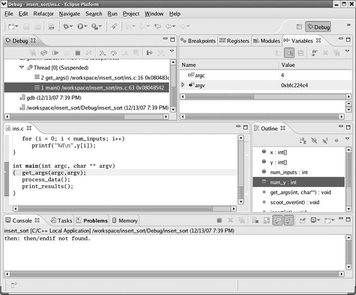 Moving within the stack in Eclipse