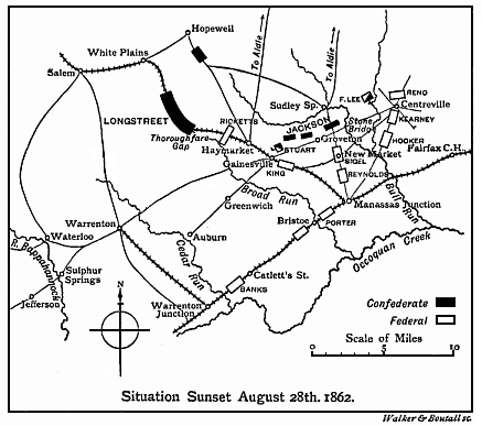 Situation Sunset, August 28th, 1862.