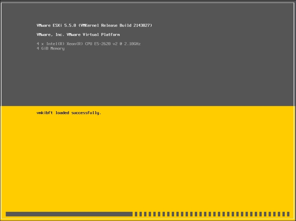 Installing the VMware ESXi host