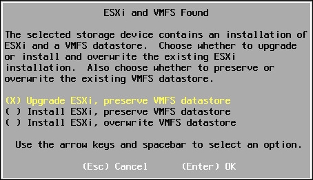 Installing the VMware ESXi host