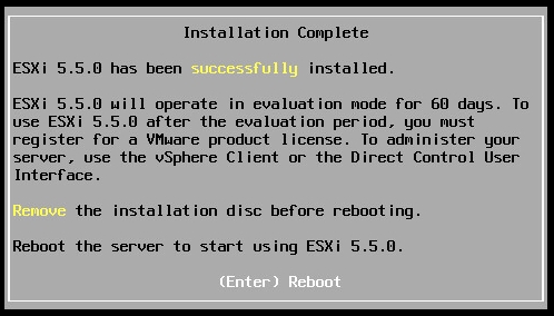 Installing the VMware ESXi host