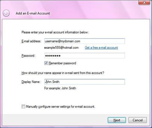 Retrieving E-mail via POP3 with Windows Live Mail