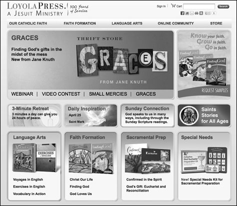 Loyola Press home page wesite