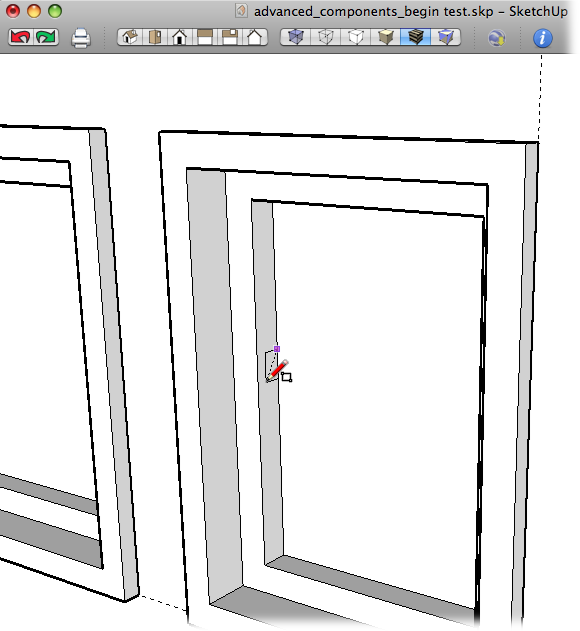 Maneuver until you have a view that's slightly angled, where the window nearly fills your screen. That will make it easier to make a few changes to the window.