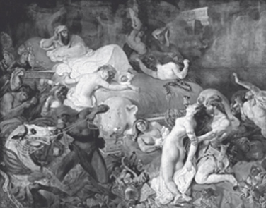 Delacroix, La morte di Sardanapalo, olio su tela.