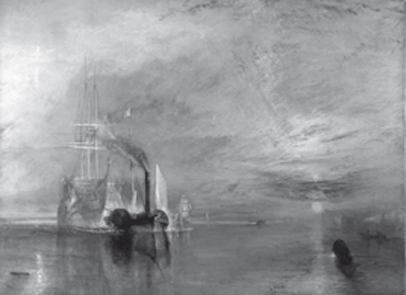 Turner, La valorosa «Téméraire», olio su tela.