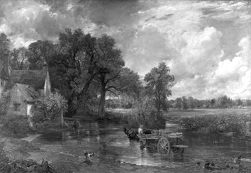 Constable, Il Carro da fieno, olio su tela.