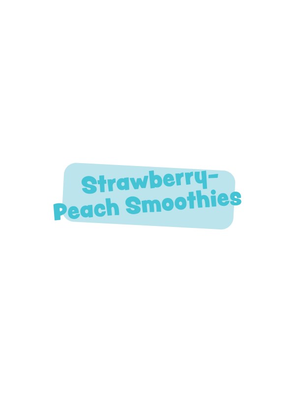 Strawberry-Peach Smoothies