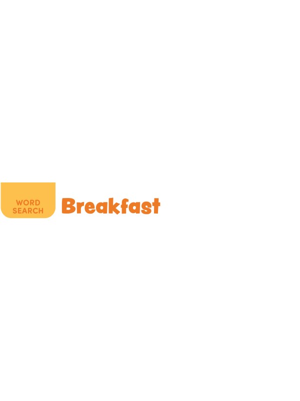 WORD SEARCH: Breakfast