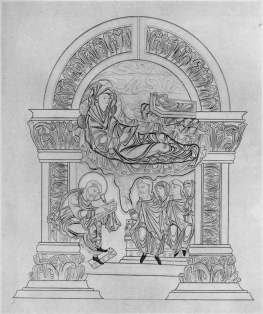 PLATE V NATIVITY OF ST. JOHN THE BAPTIST, BENEDICTIONAL OF ETHELWOLD