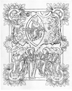 PLATE VI MINIATURE OF THE ASCENSION IN THE BENEDICTIONAL OF ETHELWOLD