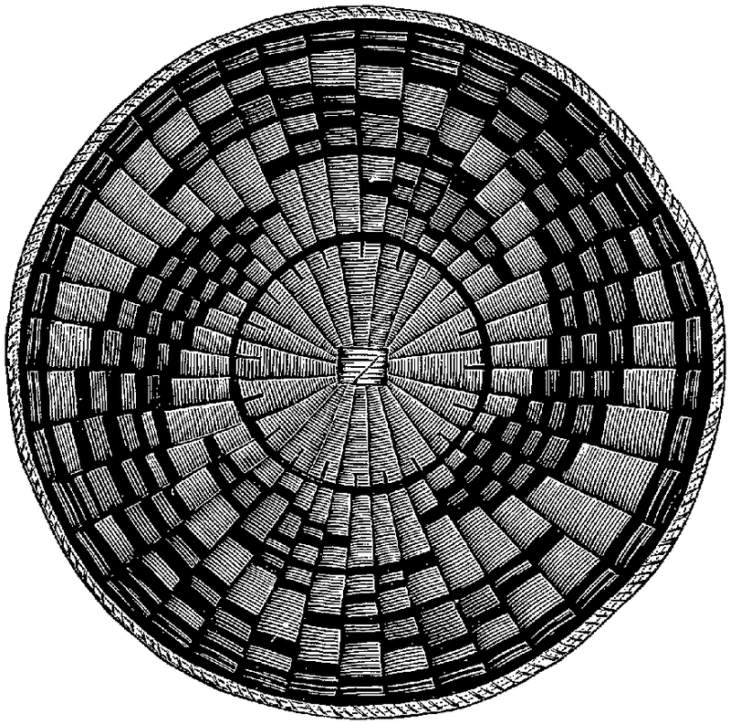 Fig. 328. Tray of interlaced style of weaving