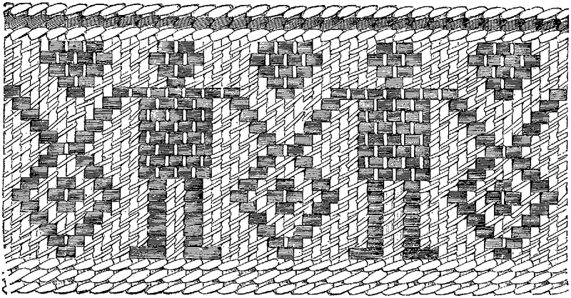 Fig. 341. Conventional human figures from an ancient Peruvian basket