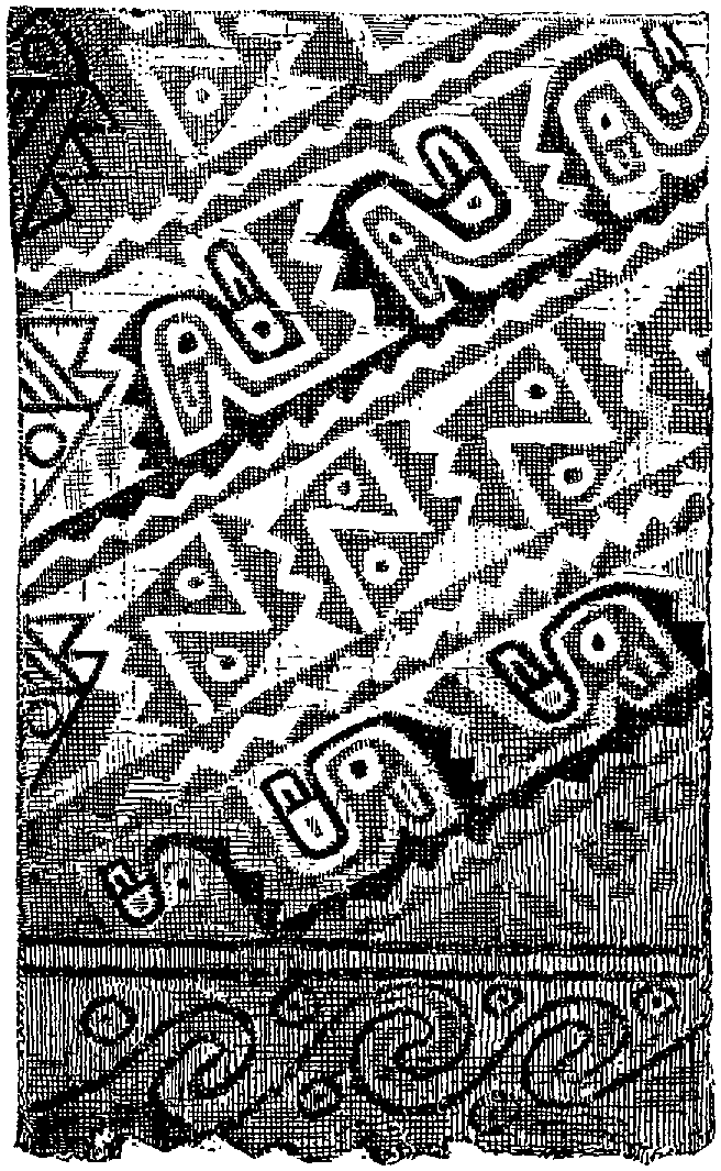 Fig. 350. Design painted in color upon a woven surface