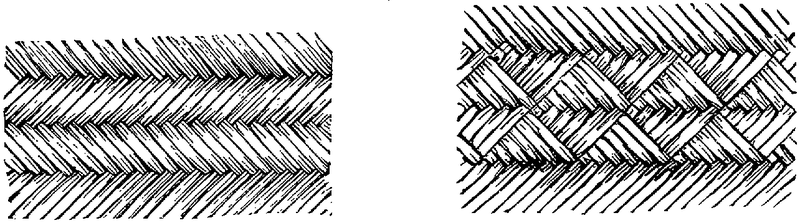 Fig. 351. Herring bone and checker patterns