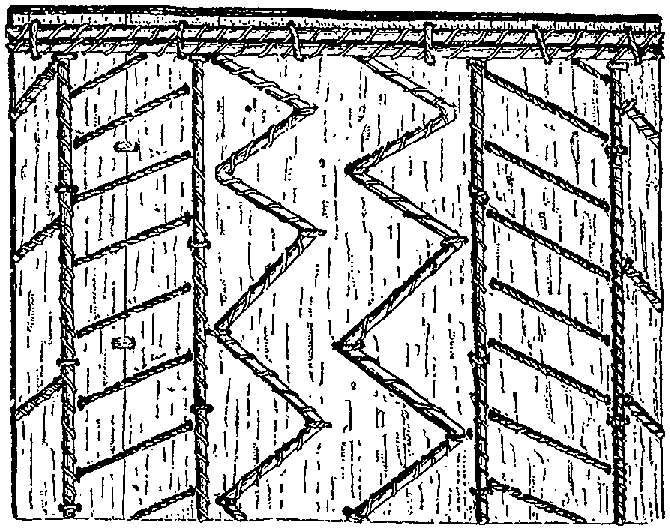 Fig. 357. Portion of a tapa stamp, showing its subtextile character