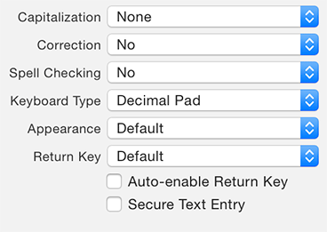 Keyboard text input traits