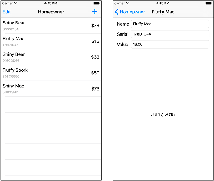 Homepwner with UINavigationController