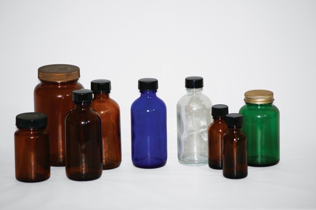 A selection of storage bottles