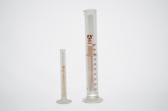 10 mL and 100 mL graduated cylinders