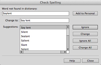 Dreamweaver’s spell-checking feature checks only words in the document window. It can’t check the spelling of comments, <alt> tags, or any text that appears in the head of the document, with the exception of the page’s title. Nor can you spell check an entire website’s worth of pages with a single command; you need to check each page individually.