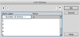 You can assign an arbitrary value (like -1) to any menu item that you won’t accept as a valid selection.