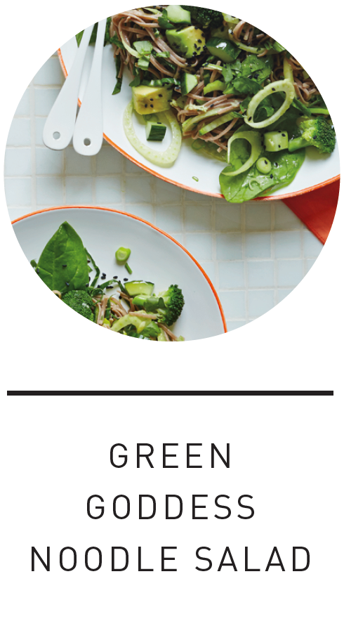 Green goddess noodle salad